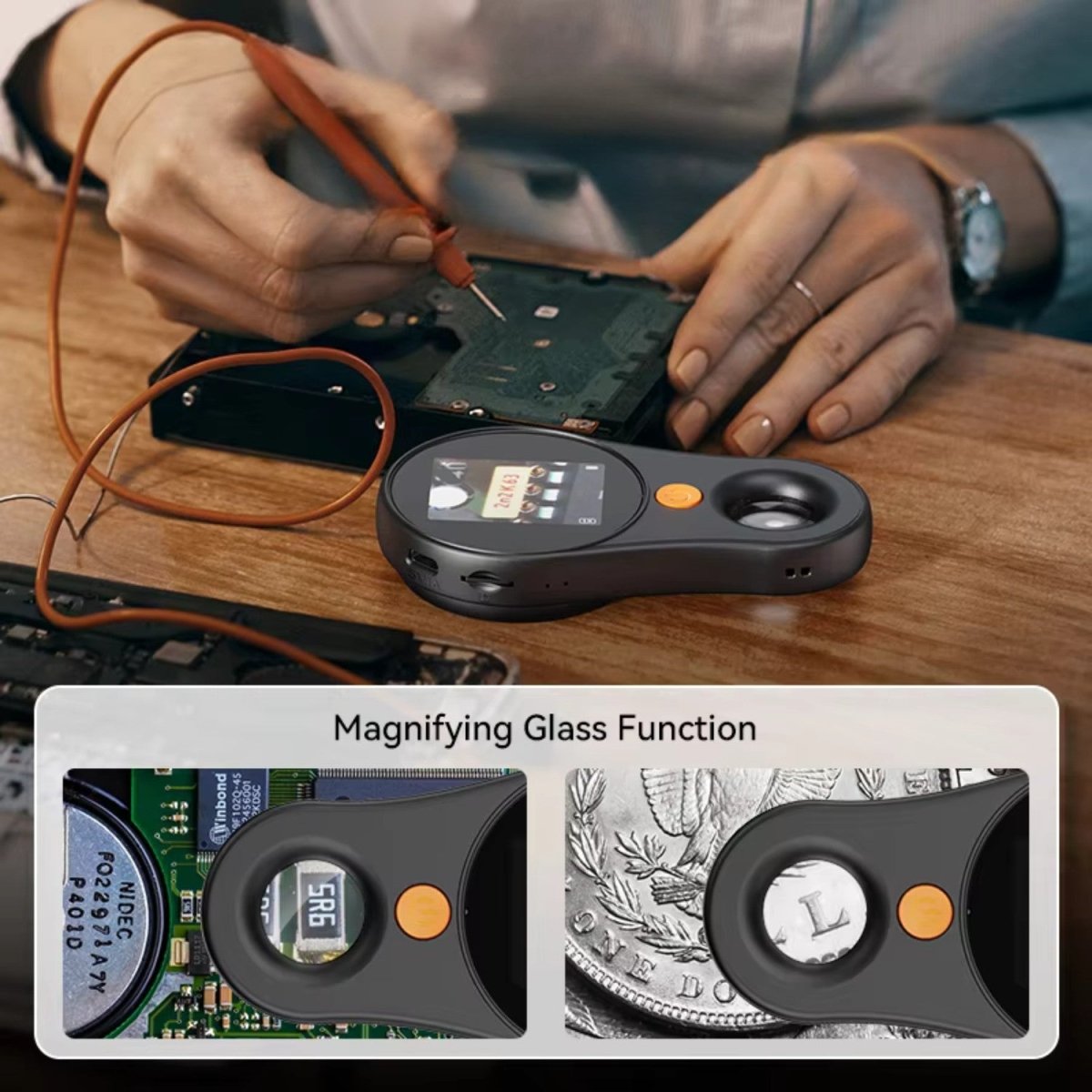 Compact Digital Magnifying Glass - Magnifying Glasses - Wild Eye Vision