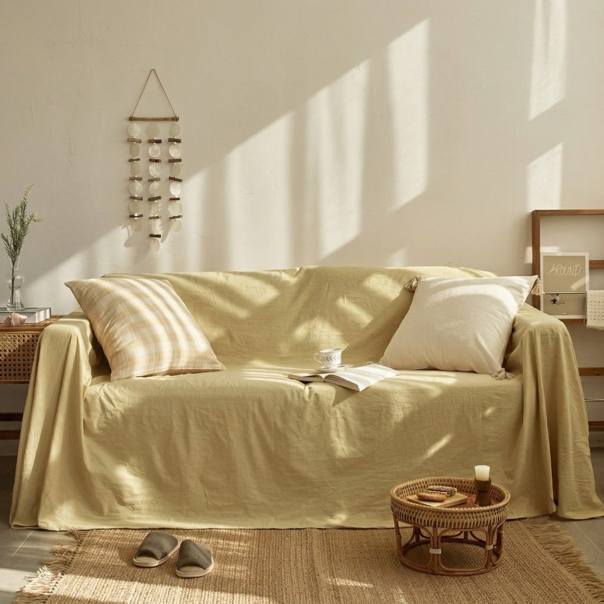 Cotton Sofa Cover Slipcover - Sofa Cover - Wild Eye Vision