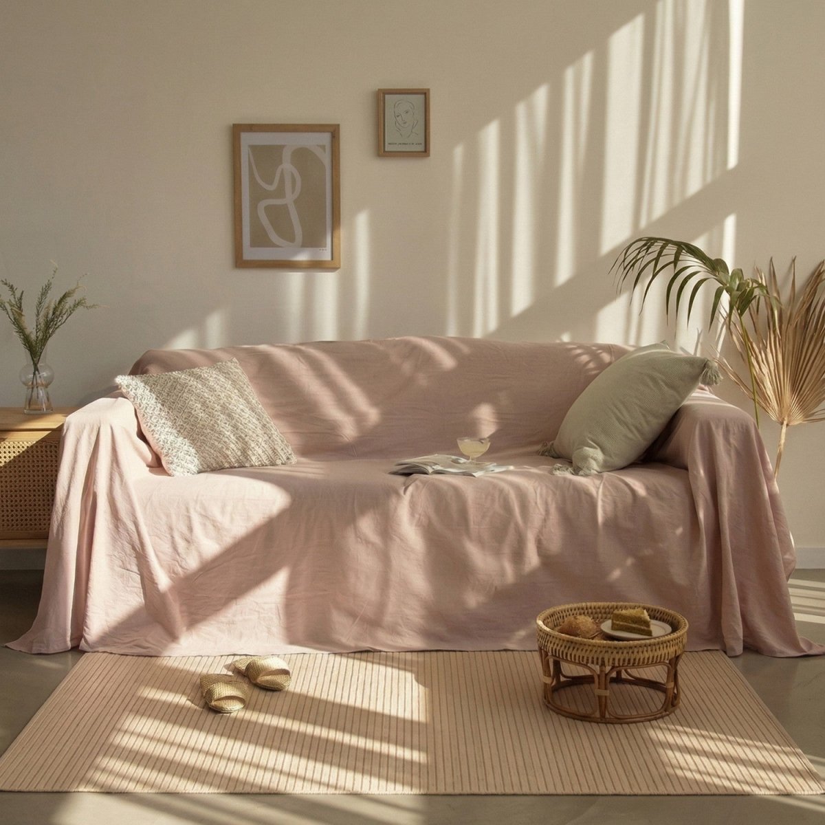 Cotton Sofa Cover Slipcover - Sofa Cover - Wild Eye Vision