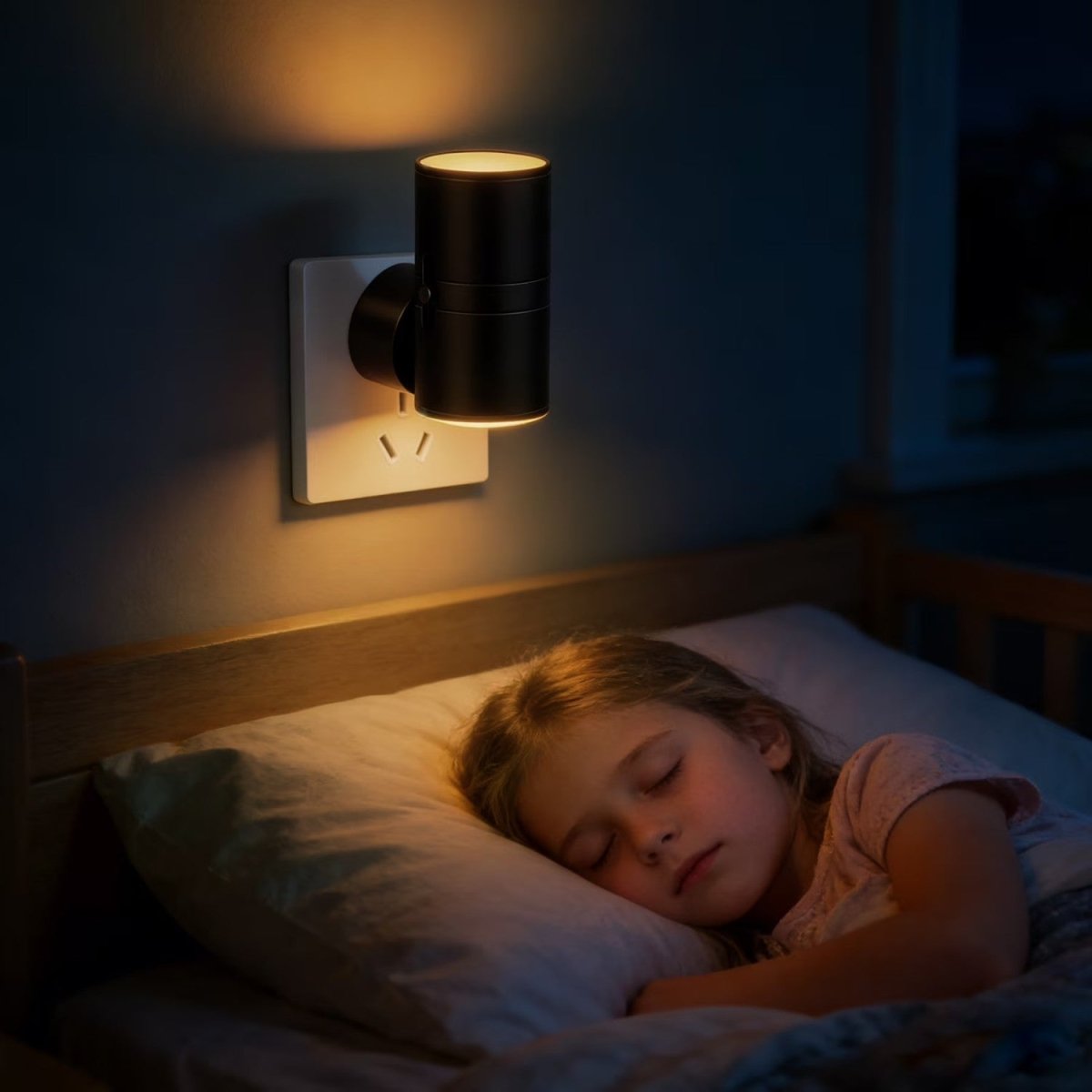 Dimmable Plug In LED Night Light - Bedside Lamp - Wild Eye Vision