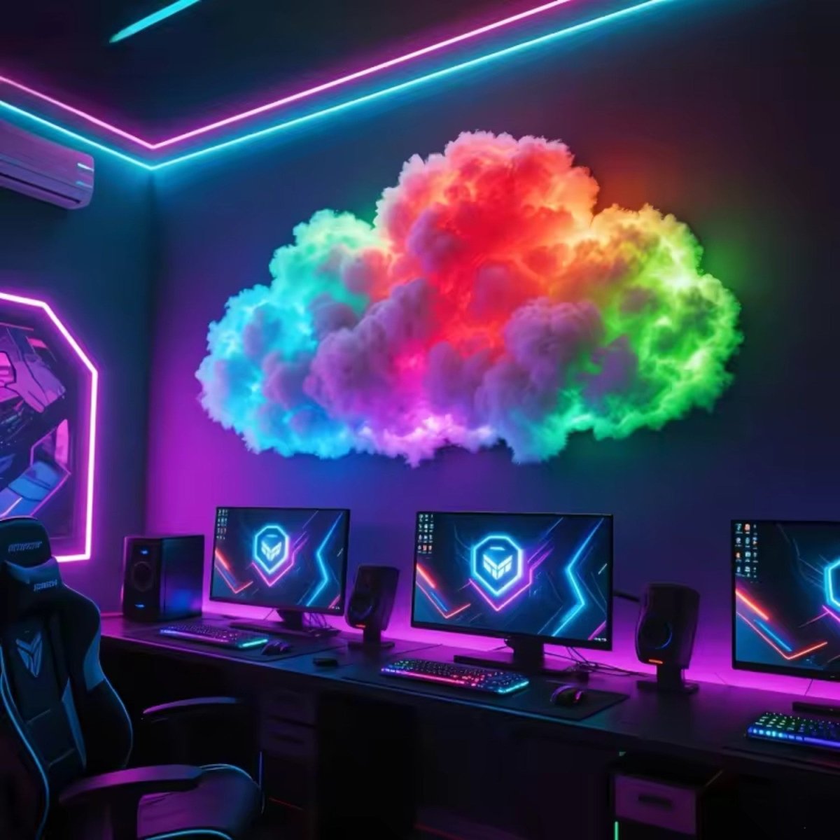 DIY LED Cloud Wall Light - Cloud Wall Light - Wild Eye Vision