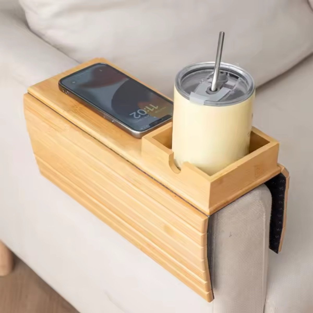 Eco - Friendly Bamboo Couch Tray - Bamboo Couch Tray - Wild Eye Vision