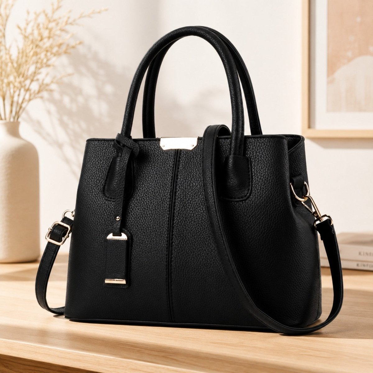 Elegant Large Capacity Tote Handbag - Leather Handbag - Wild Eye Vision