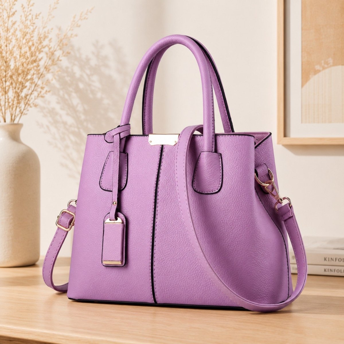 Elegant Large Capacity Tote Handbag - Leather Handbag - Wild Eye Vision