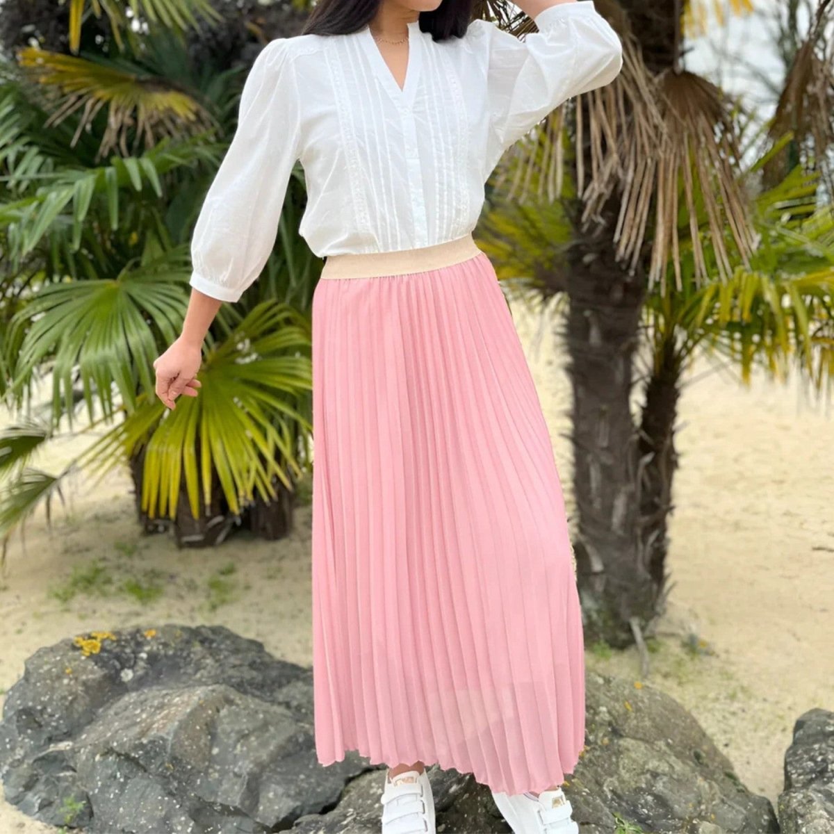 Elegant Pleated Maxi Skirt - Skirt - Wild Eye Vision