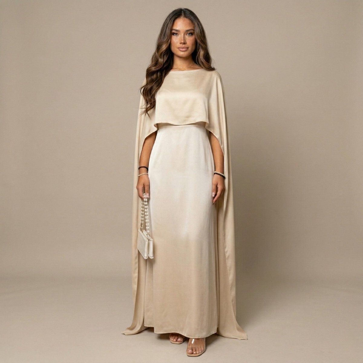 Elegant Satin Maxi Dress - Maxi Dress - Wild Eye Vision