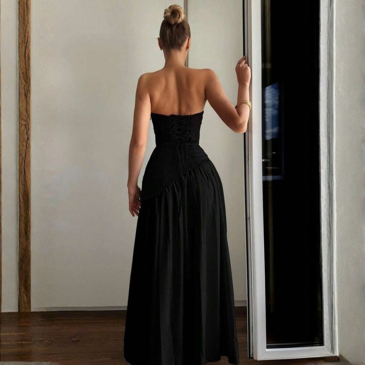 Fitted Bodice Maxi Dress - Maxi Dress - Wild Eye Vision