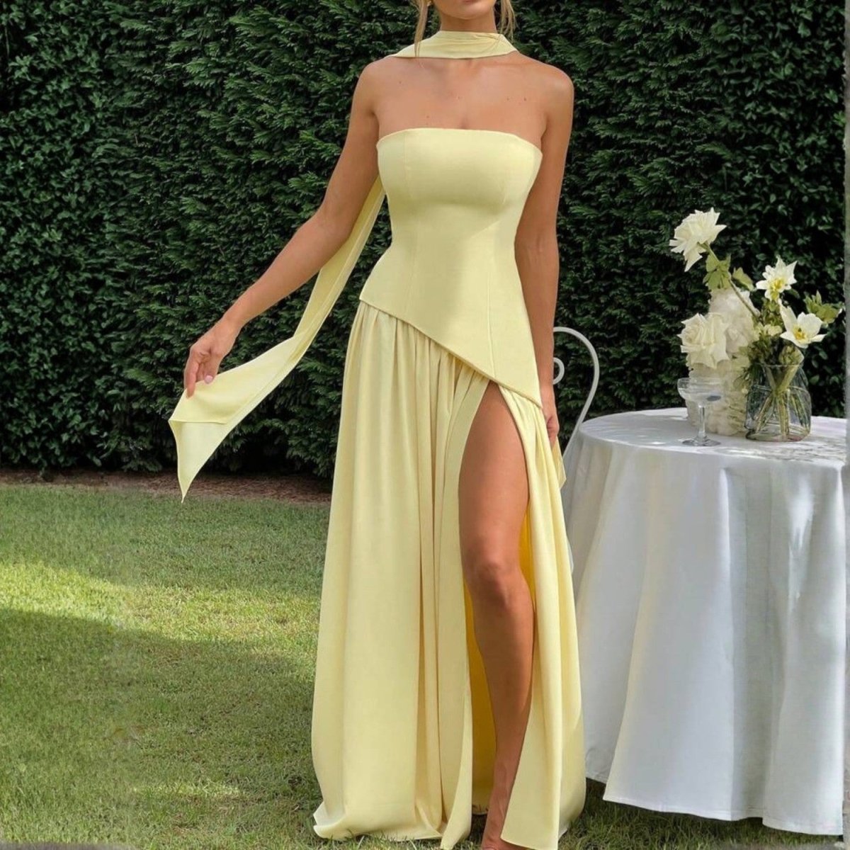 Fitted Bodice Maxi Dress - Maxi Dress - Wild Eye Vision