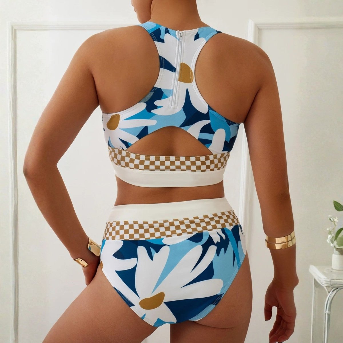 Floral Racerback Bikini Set - Bikini Set - Wild Eye Vision