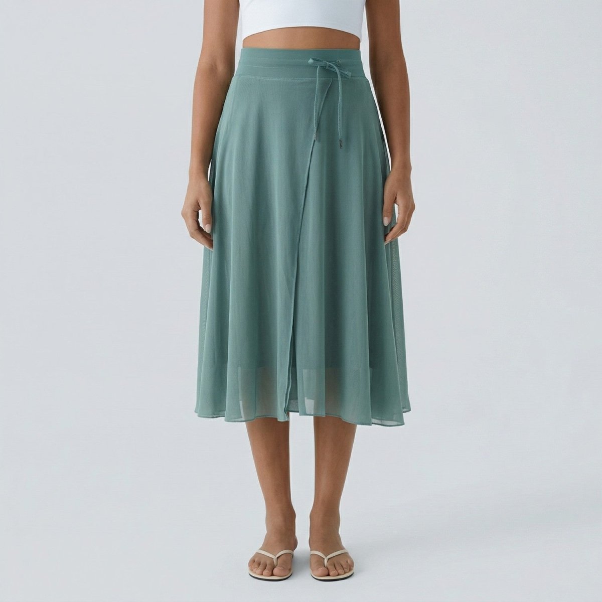 Flowing High Waist Midi Skirt - Skirt - Wild Eye Vision