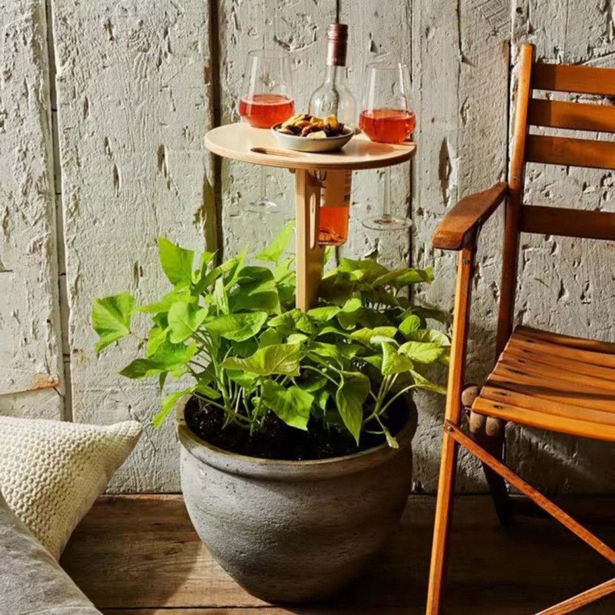 Foldable Picnic Table with Wine Rack - Foldable Picnic Table - Wild Eye Vision