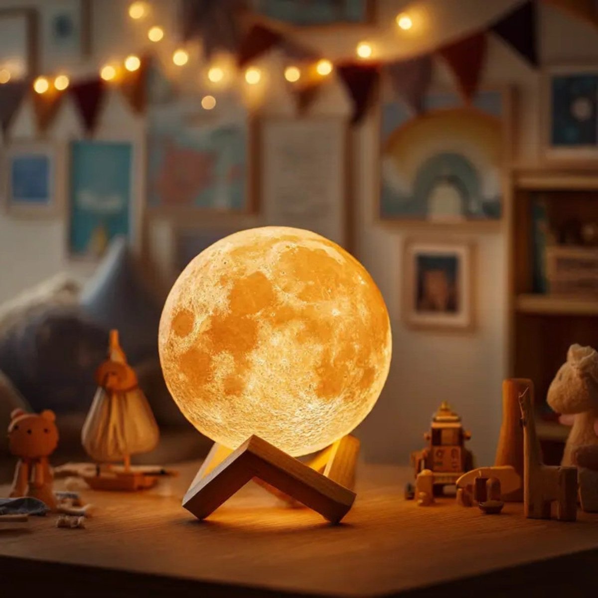 Glowing Moon Table Lamp - Table Lamp - Wild Eye Vision