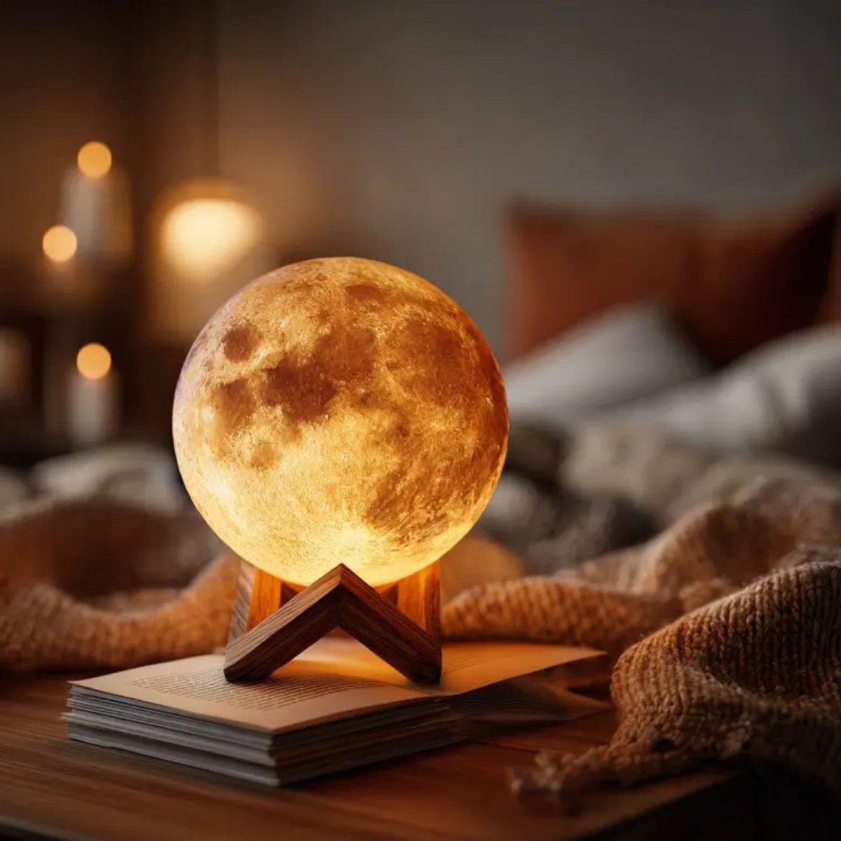 Glowing Moon Table Lamp - Table Lamp - Wild Eye Vision