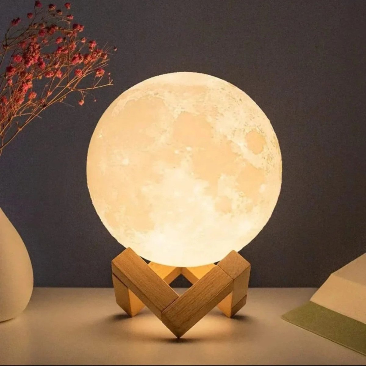 Glowing Moon Table Lamp - Table Lamp - Wild Eye Vision