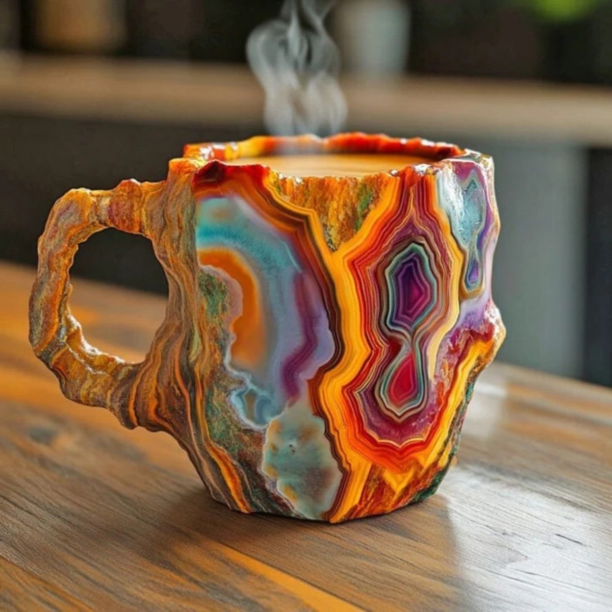 Handcrafted Crystal Coffee Mug - Crystal Coffee Mug - Wild Eye Vision