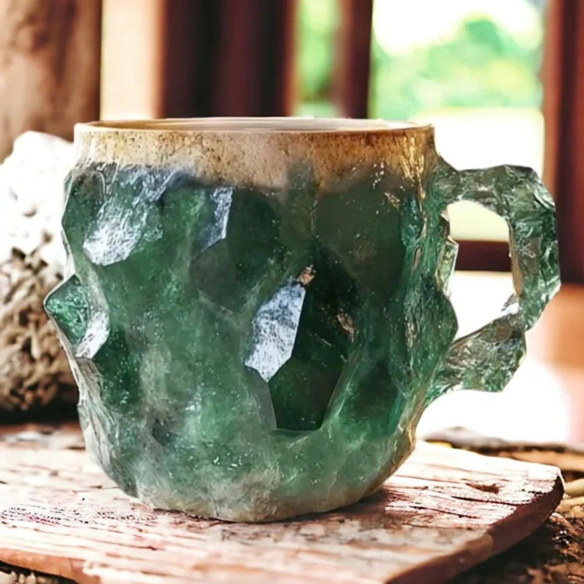 Handcrafted Crystal Coffee Mug - Crystal Coffee Mug - Wild Eye Vision