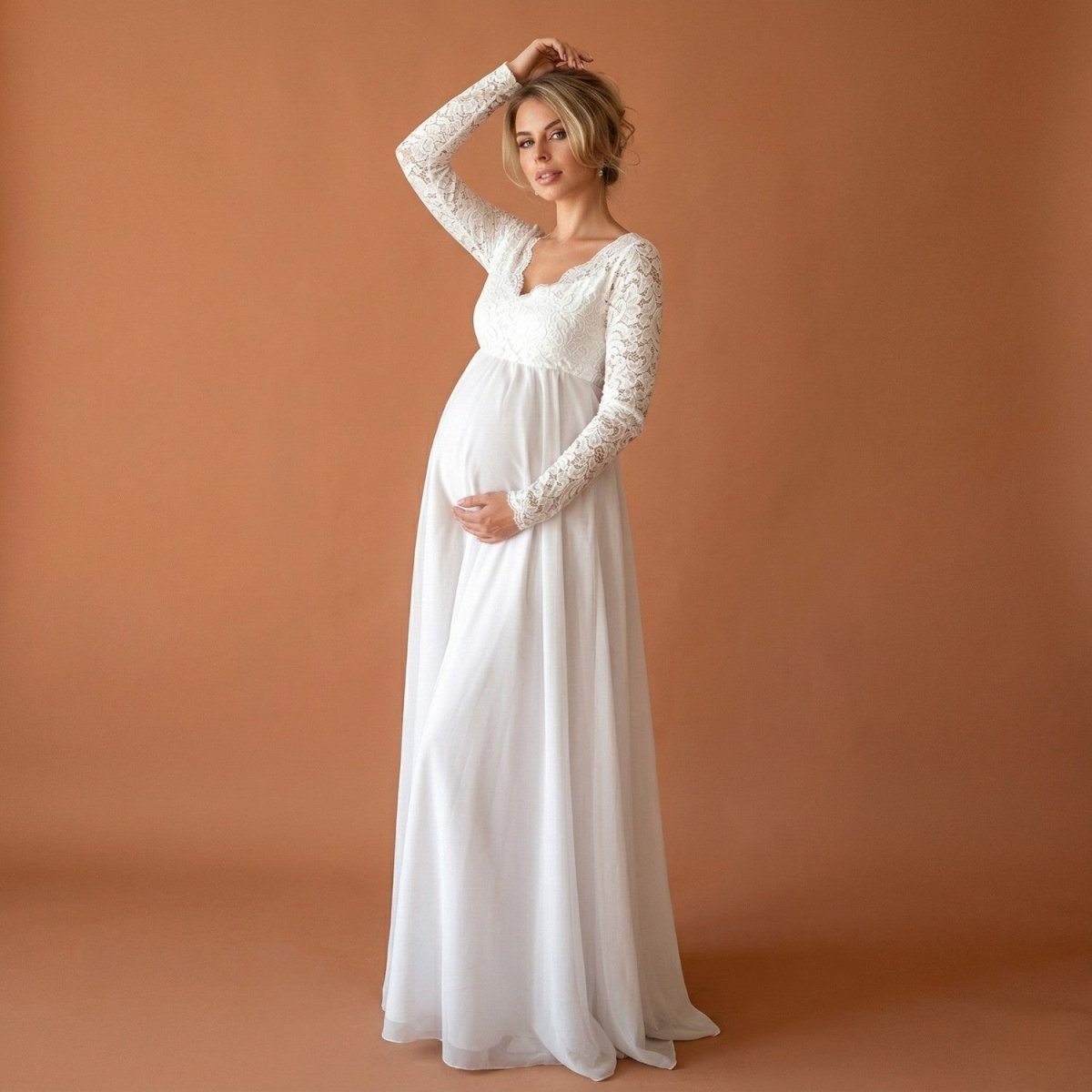Lace Maternity Maxi Dress - Maxi Dress - Wild Eye Vision
