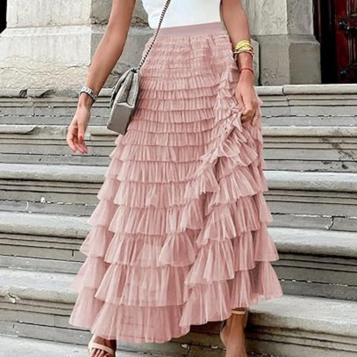 Layered Tulle Maxi Skirt - Skirt - Wild Eye Vision