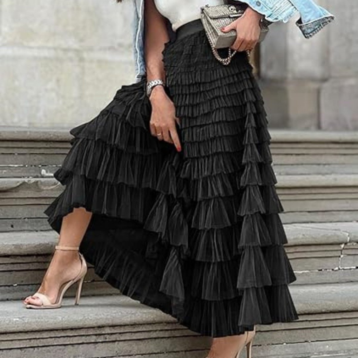 Layered Tulle Maxi Skirt - Skirt - Wild Eye Vision