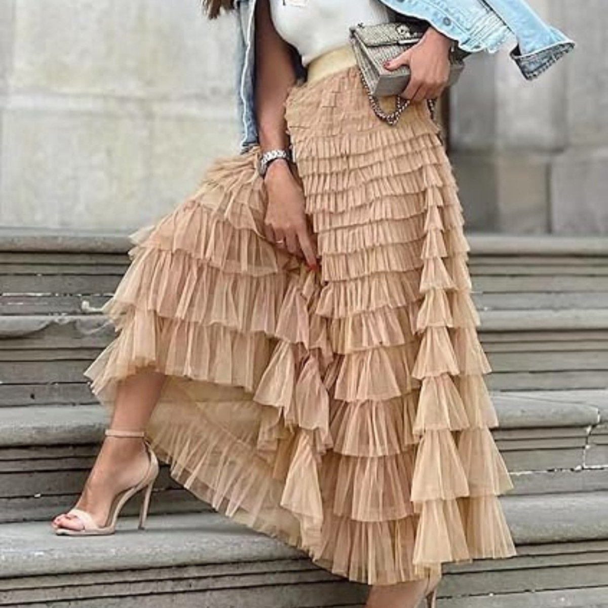 Layered Tulle Maxi Skirt - Skirt - Wild Eye Vision