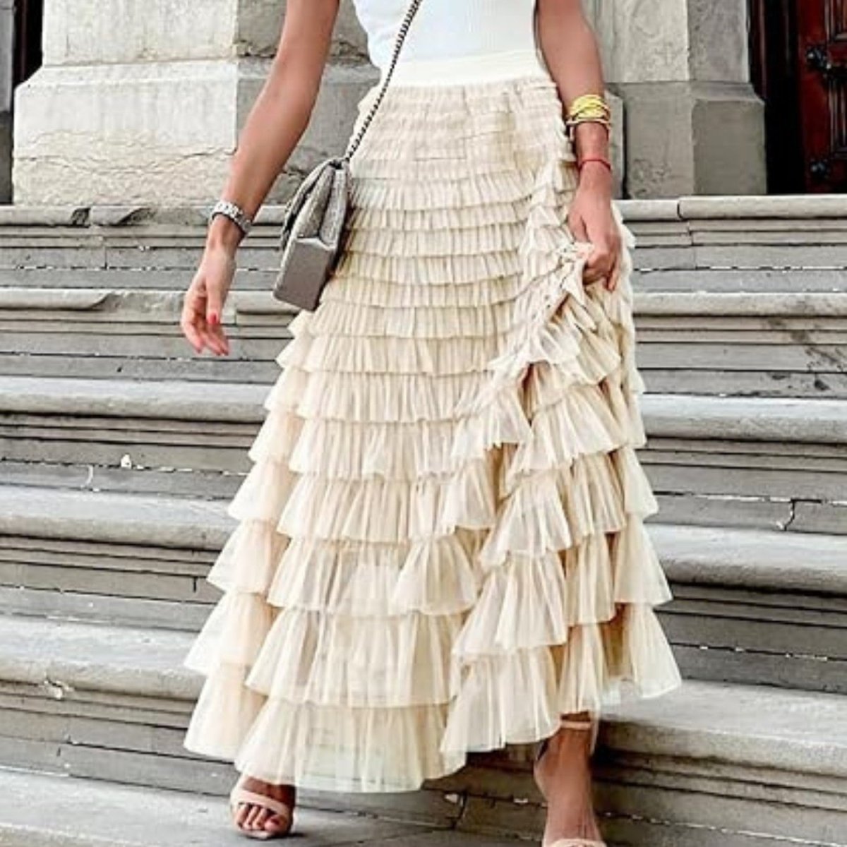 Layered Tulle Maxi Skirt - Skirt - Wild Eye Vision