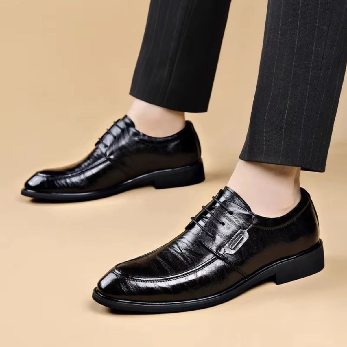 Leather Lace Up Oxford Shoes - Dress Boots - Wild Eye Vision