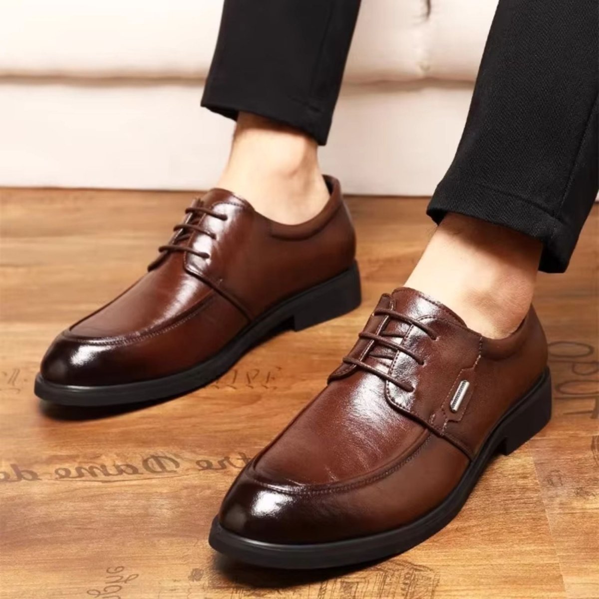 Leather Lace Up Oxford Shoes - Dress Boots - Wild Eye Vision