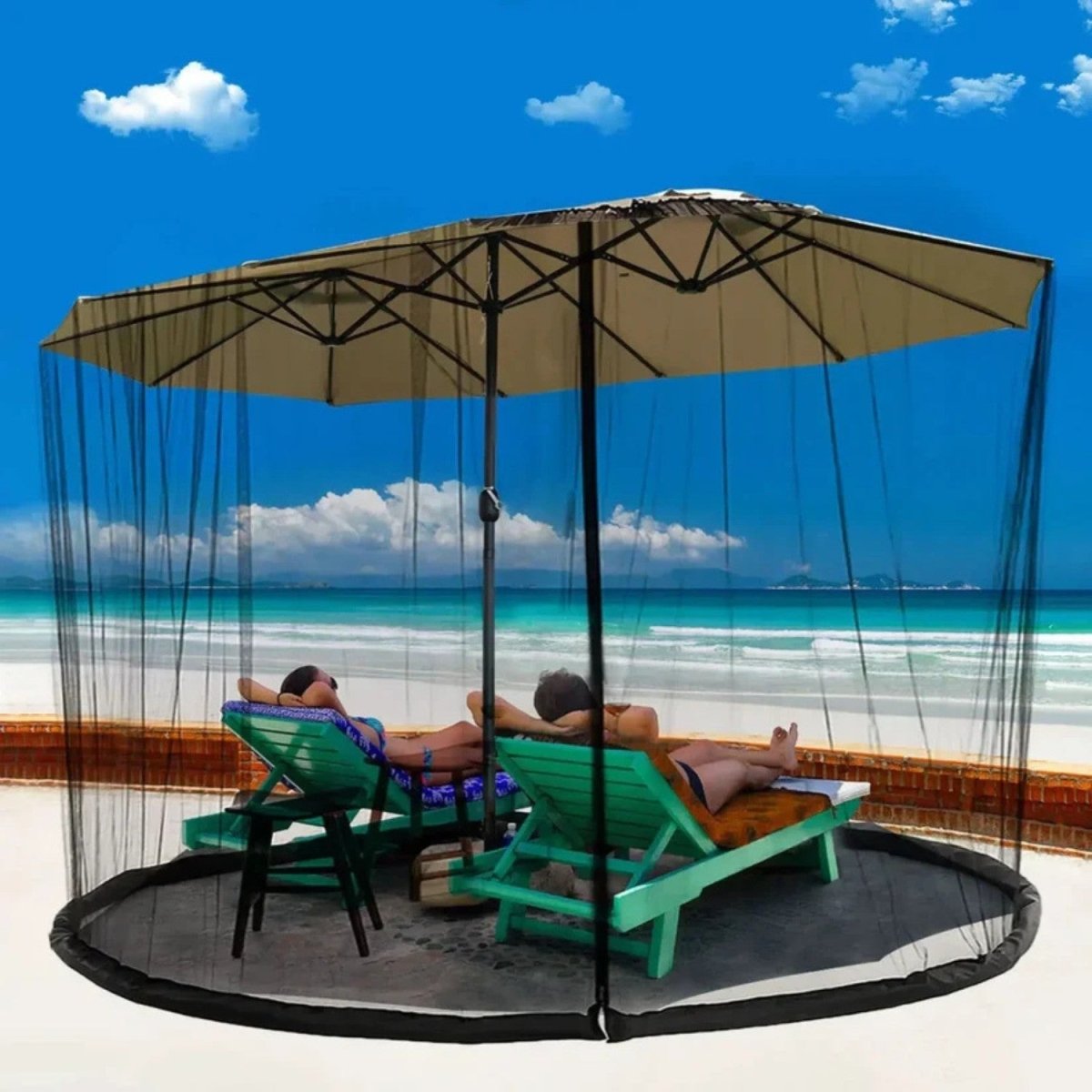 Outdoor Parasol Mosquito Net Cover - Mosquito Net - Wild Eye Vision