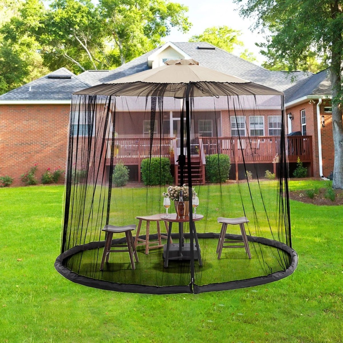 Outdoor Parasol Mosquito Net Cover - Mosquito Net - Wild Eye Vision