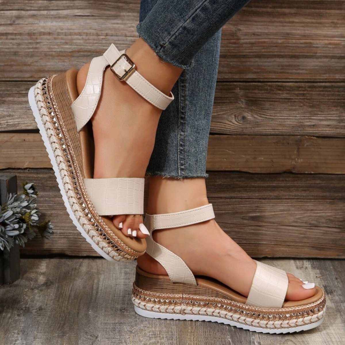 Platform Comfort Strap Sandals - Orthopedic Sandals - Wild Eye Vision