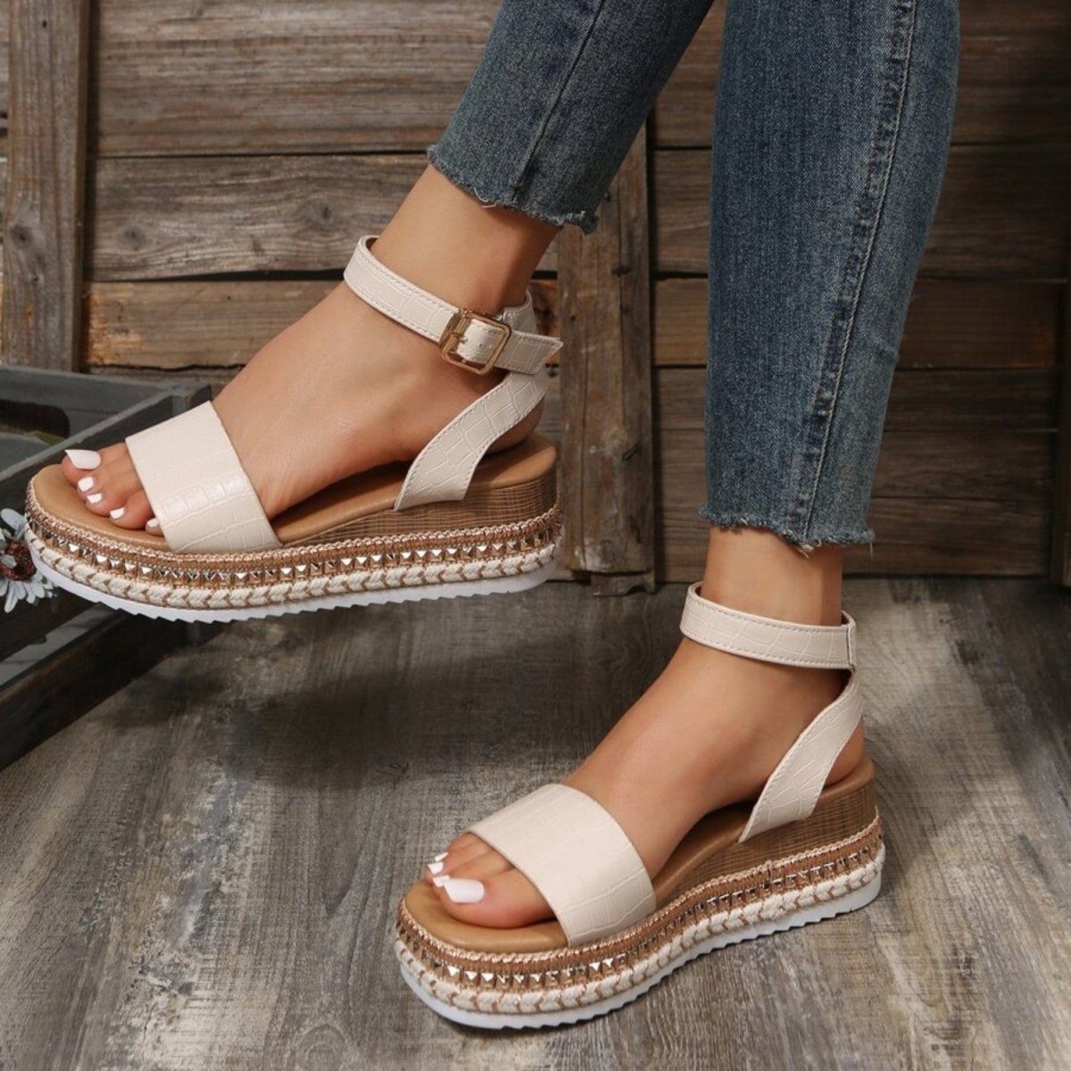 Platform Comfort Strap Sandals - Orthopedic Sandals - Wild Eye Vision