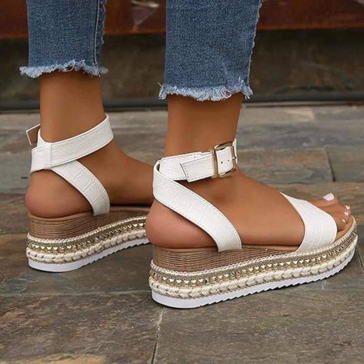 Platform Comfort Strap Sandals - Orthopedic Sandals - Wild Eye Vision