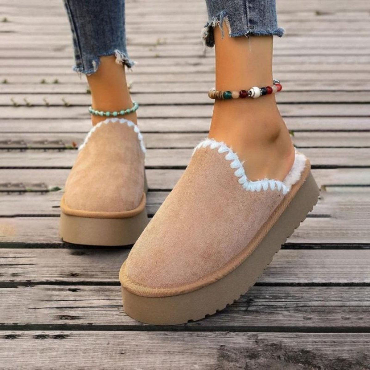 Platform Plush Comfort Slippers - Orthopedic Slippers - Wild Eye Vision
