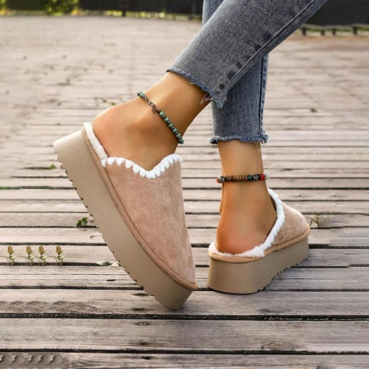 Platform Plush Comfort Slippers - Orthopedic Slippers - Wild Eye Vision