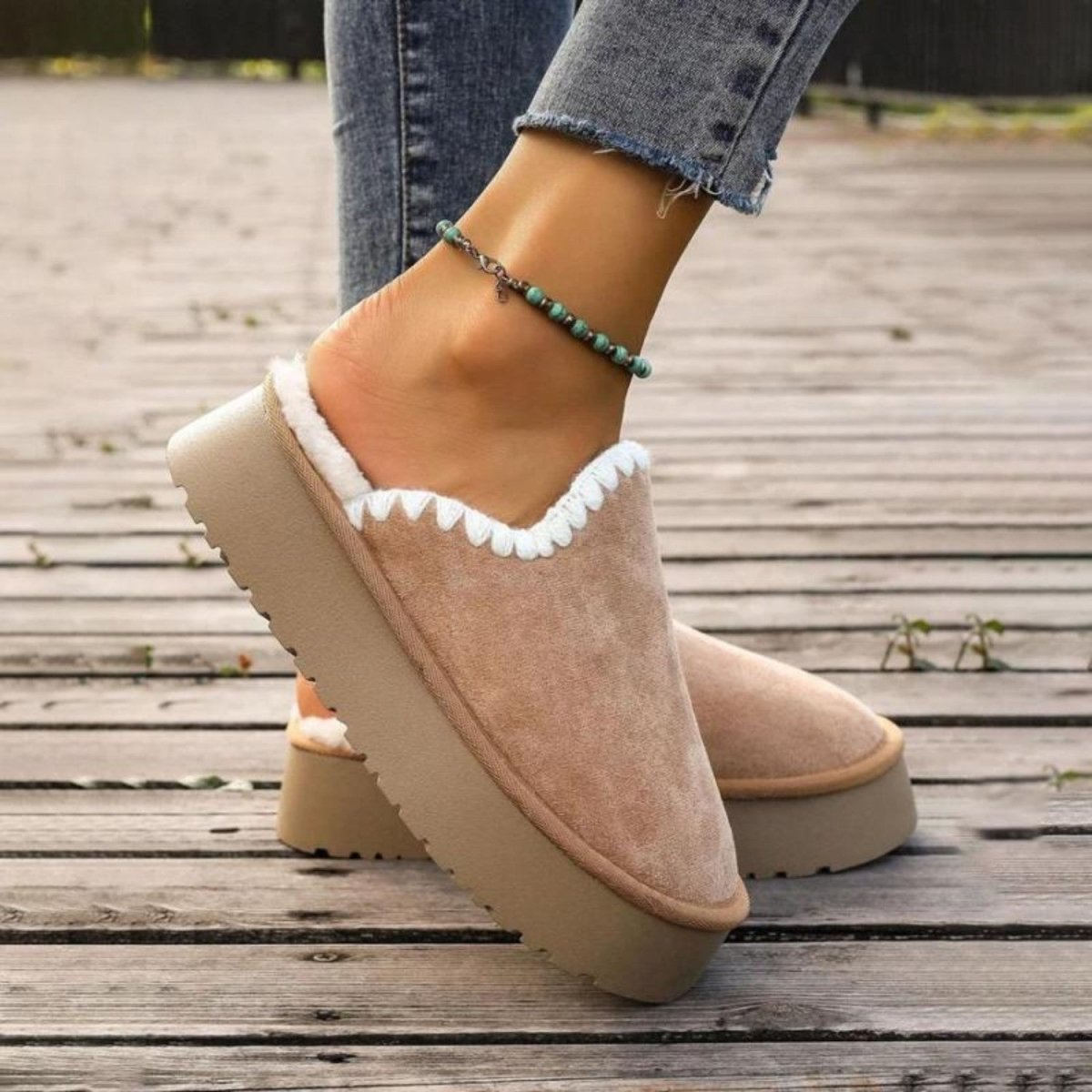 Platform Plush Comfort Slippers - Orthopedic Slippers - Wild Eye Vision