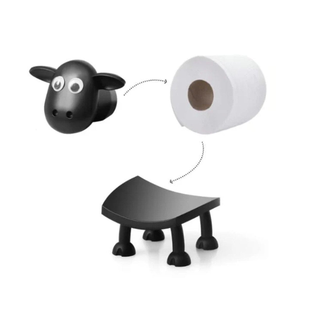 Playful Sheep Toilet Paper Holder - Toilet Paper Holder - Wild Eye Vision