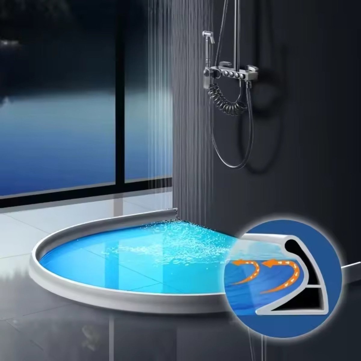 Shower Water Retention Barrier - Water Retention Barrier - Wild Eye Vision