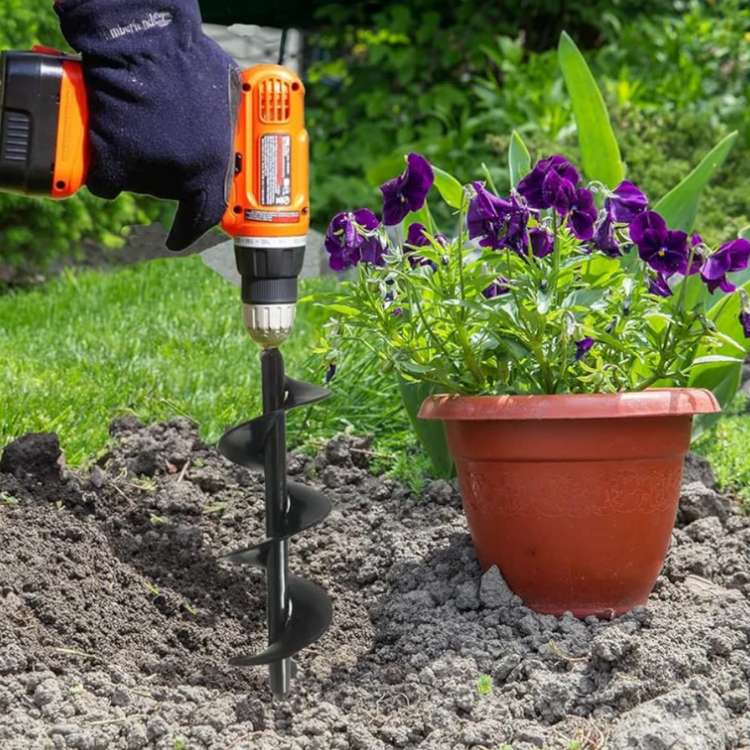 SoilBuster Garden Auger Drill Bit - Garden Auger - Wild Eye Vision