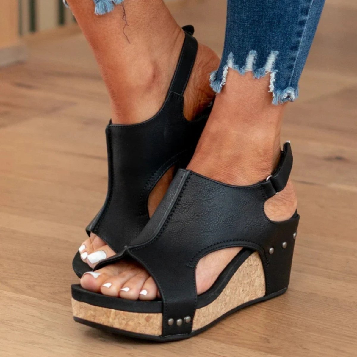 Supportive Wedge Comfort Sandals - Orthopedic Sandals - Wild Eye Vision