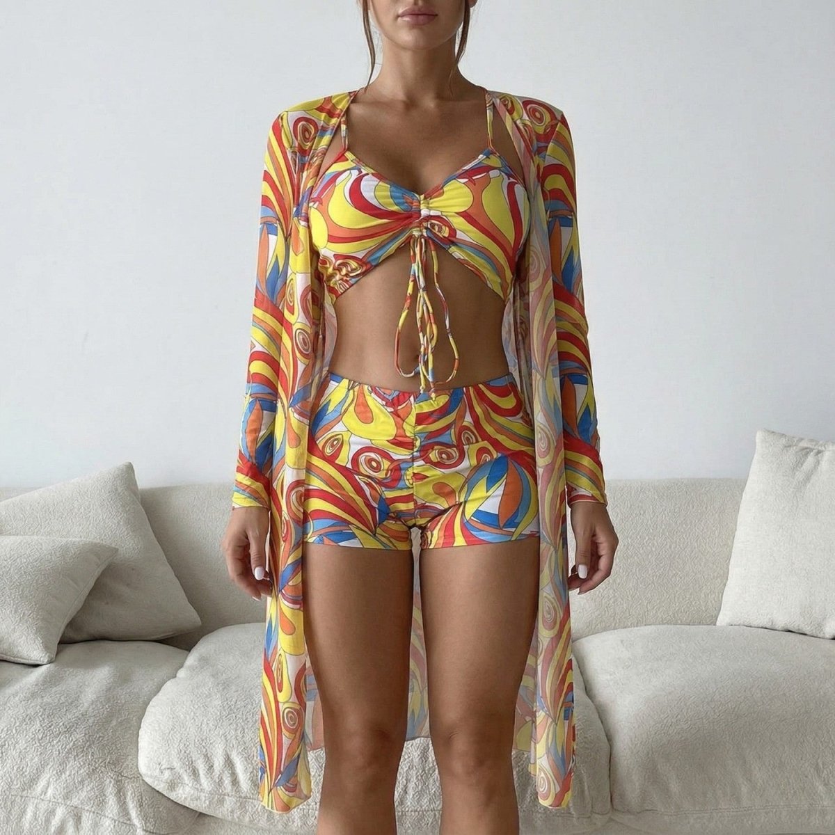 Three Piece Bikini Set - Bikini Set - Wild Eye Vision