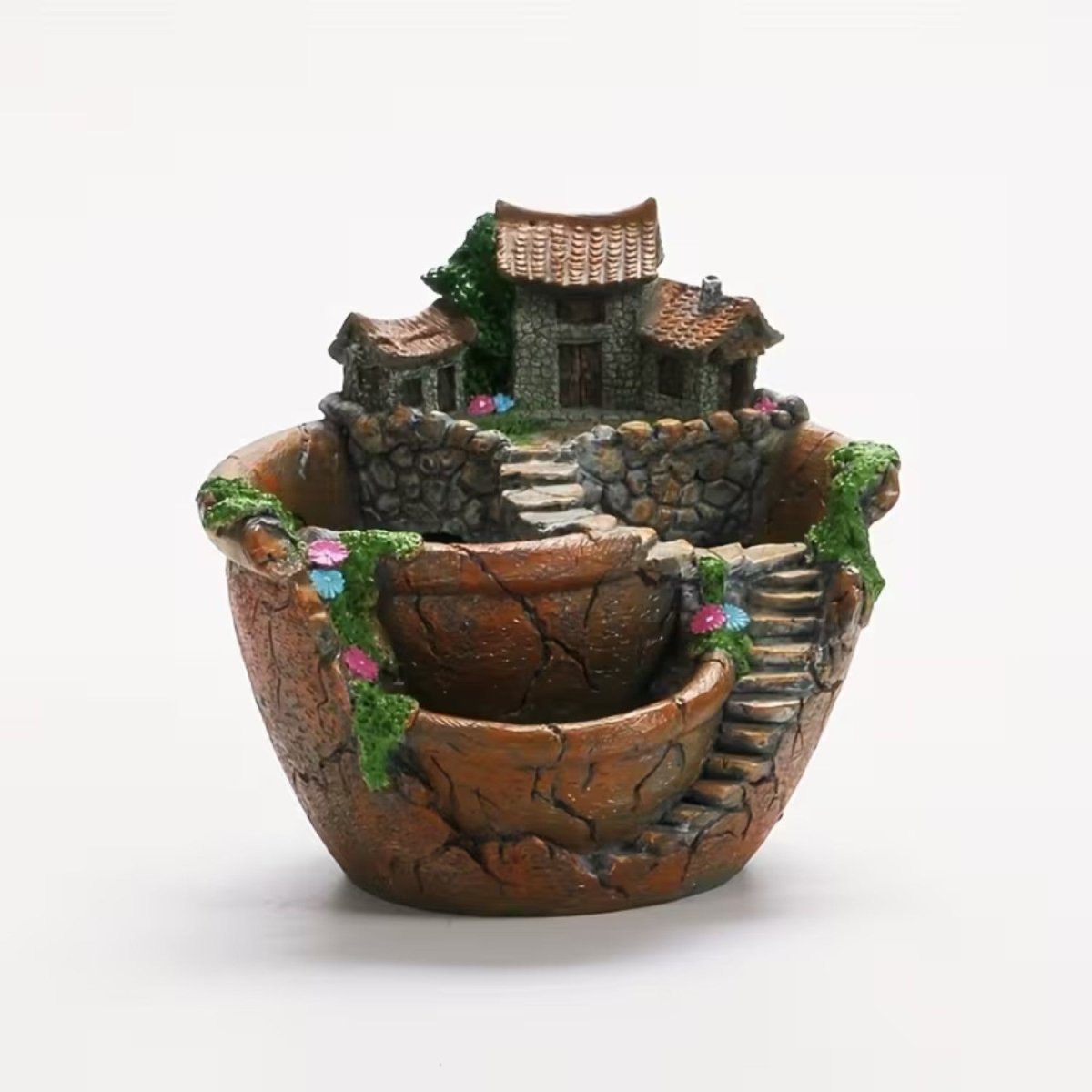 Vintage Three - Compartment Planter for Plants - Flowerpot - Wild Eye Vision