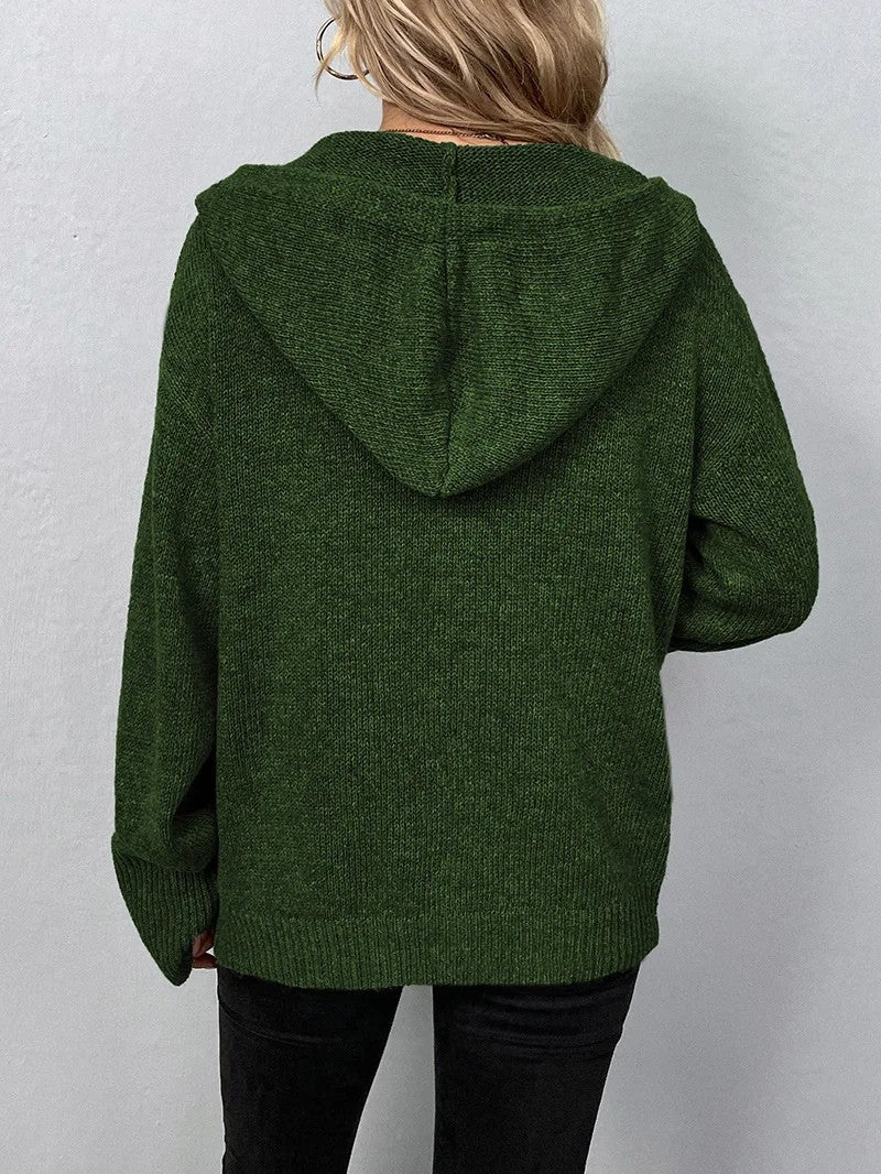 Women's Button Front Knit Cardigan - Women Knit Cardigan - Wild Eye Vision