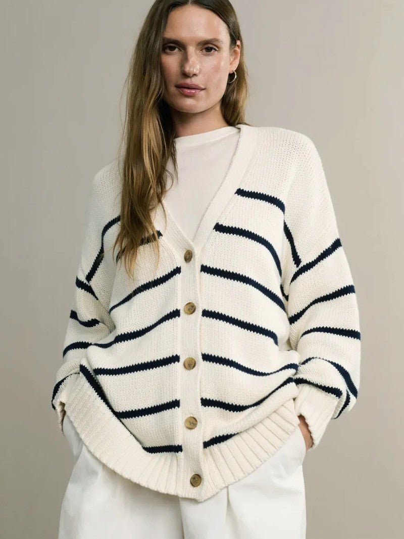 Women's Classic Button - Up Knit Cardigan - Women Knit Cardigan - Wild Eye Vision