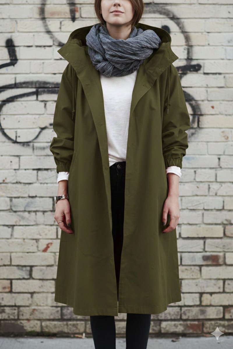 Women’s Hooded Trench Coat - Trench Coat - Wild Eye Vision